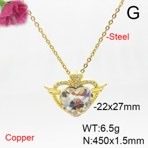 Fashion Copper Necklace  F6N405930aakl-G030