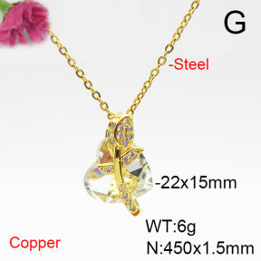 Fashion Copper Necklace  F6N405933aakl-G030