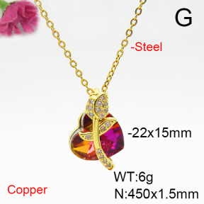 Fashion Copper Necklace  F6N405934aakl-G030