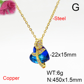 Fashion Copper Necklace  F6N405935aakl-G030