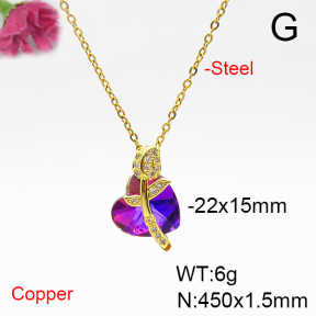 Fashion Copper Necklace  F6N405936aakl-G030