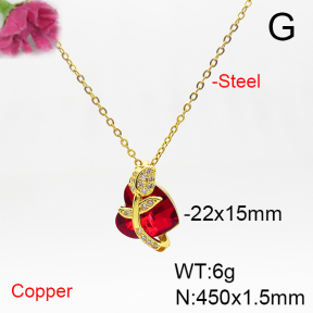 Fashion Copper Necklace  F6N405937aakl-G030