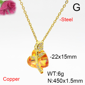 Fashion Copper Necklace  F6N405940aakl-G030