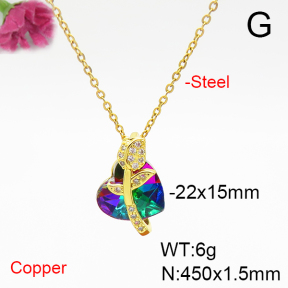 Fashion Copper Necklace  F6N405942aakl-G030