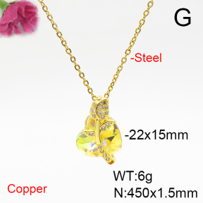 Fashion Copper Necklace  F6N405943aakl-G030