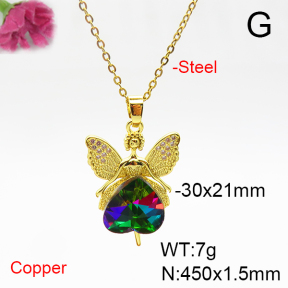 Fashion Copper Necklace  F6N405944aakl-G030