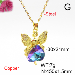 Fashion Copper Necklace  F6N405948aakl-G030