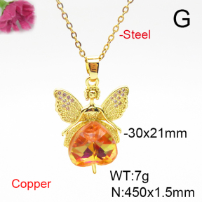 Fashion Copper Necklace  F6N405949aakl-G030