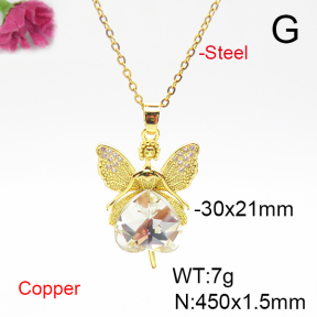 Fashion Copper Necklace  F6N405950aakl-G030