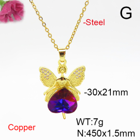 Fashion Copper Necklace  F6N405952aakl-G030