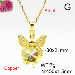 Fashion Copper Necklace  F6N405954aakl-G030