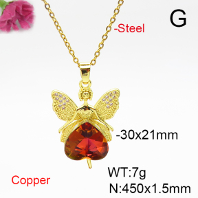 Fashion Copper Necklace  F6N405955aakl-G030