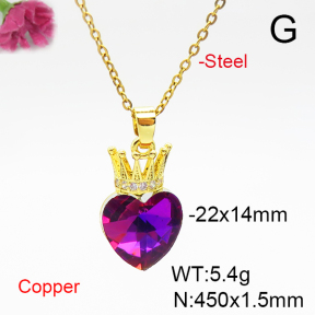 Fashion Copper Necklace  F6N405956aakl-G030