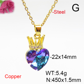Fashion Copper Necklace  F6N405964aakl-G030