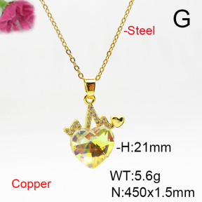 Fashion Copper Necklace  F6N405968aakl-G030