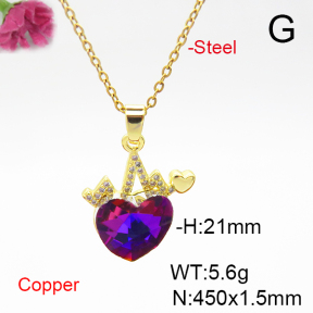 Fashion Copper Necklace  F6N405969aakl-G030
