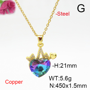 Fashion Copper Necklace  F6N405971aakl-G030