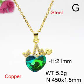 Fashion Copper Necklace  F6N405972aakl-G030