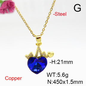 Fashion Copper Necklace  F6N405975aakl-G030