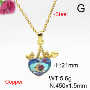 Fashion Copper Necklace  F6N405976aakl-G030