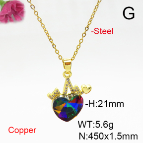 Fashion Copper Necklace  F6N405977aakl-G030