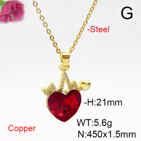 Fashion Copper Necklace  F6N405978aakl-G030