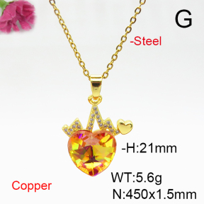 Fashion Copper Necklace  F6N405979aakl-G030