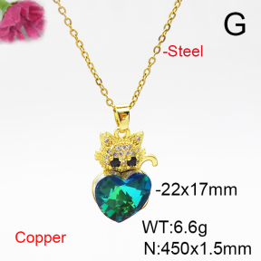 Fashion Copper Necklace  F6N405980aakl-G030