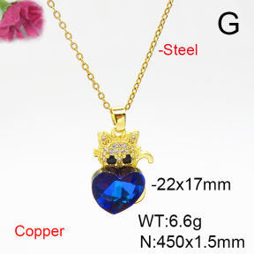 Fashion Copper Necklace  F6N405981aakl-G030