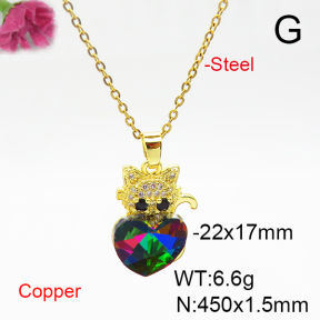 Fashion Copper Necklace  F6N405985aakl-G030