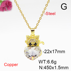 Fashion Copper Necklace  F6N405986aakl-G030