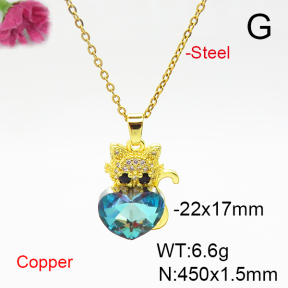 Fashion Copper Necklace  F6N405988aakl-G030