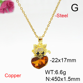 Fashion Copper Necklace  F6N405989aakl-G030