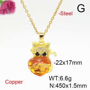 Fashion Copper Necklace  F6N405991aakl-G030