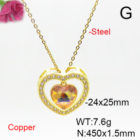 Fashion Copper Necklace  F6N405993aakl-G030