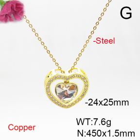 Fashion Copper Necklace  F6N405994aakl-G030