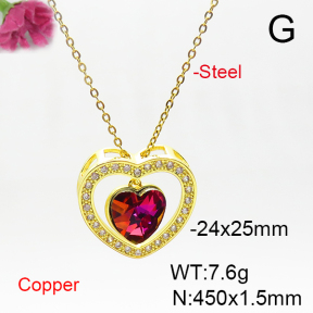 Fashion Copper Necklace  F6N405998aakl-G030