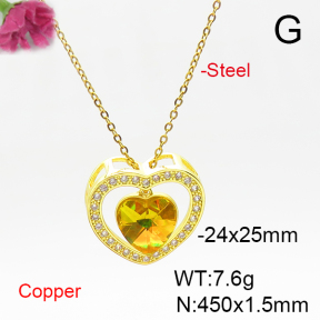 Fashion Copper Necklace  F6N405999aakl-G030