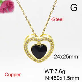 Fashion Copper Necklace  F6N406002aakl-G030
