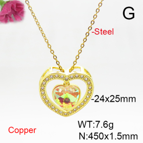 Fashion Copper Necklace  F6N406004aakl-G030