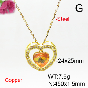 Fashion Copper Necklace  F6N406006aakl-G030