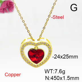 Fashion Copper Necklace  F6N406008aakl-G030
