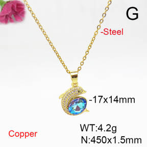 Fashion Copper Necklace  F6N406011aakl-G030