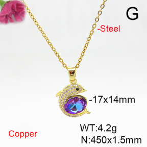 Fashion Copper Necklace  F6N406014aakl-G030