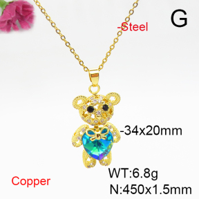 Fashion Copper Necklace  F6N406020bbov-G030