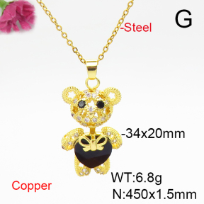 Fashion Copper Necklace  F6N406021bbov-G030