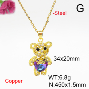 Fashion Copper Necklace  F6N406024bbov-G030