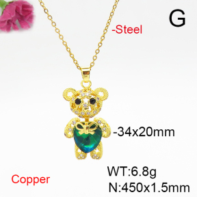 Fashion Copper Necklace  F6N406027bbov-G030