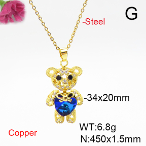 Fashion Copper Necklace  F6N406029bbov-G030