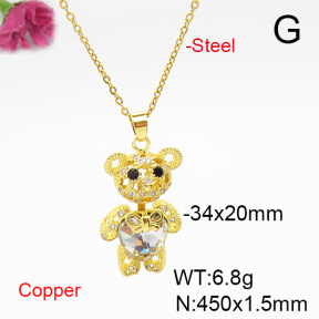 Fashion Copper Necklace  F6N406030bbov-G030